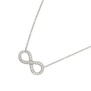 TIFFANY Co. Infinity Diamond Necklace Pt Platinum 90274644